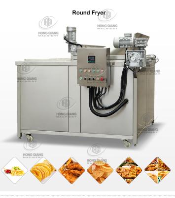 China HONGQIANG Hotels Gas Deep Fryer Machine Donut Fryer Donuts Commercial Automatic Finger Fries Potato Machine for sale