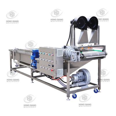 China Easy Operation Hongqiang Fruit Bubble Seal Vegetable Cleaning Machine Vegetable Processing Line for sale