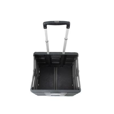 China Shopping Wholesale Wheeled Shopping Fold Up Trolley For Shopping Mall for sale