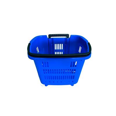 China Rolling plastic shopping cart with two wheels BT463540 for sale