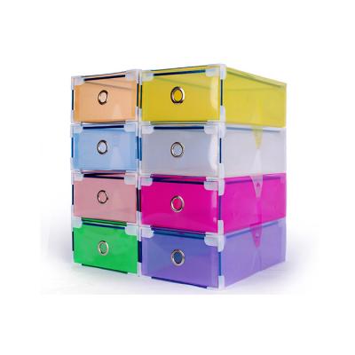 China Sustainable Home Organizer Foldable Storage Box Plastic For Lady Shoes for sale