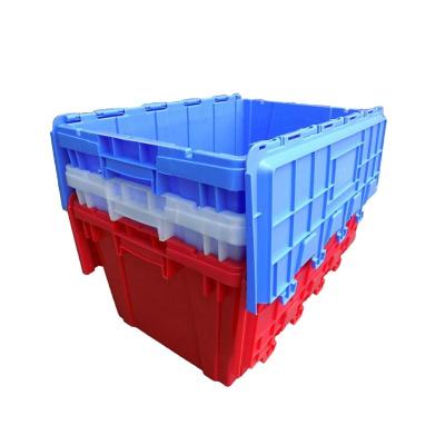 China Solid Box Corrugated Lockable Plastic Storage Logistics Crate for sale