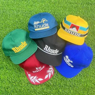 China Brand designer rhude baseball hat embroidery logo men's and women's COMMON sports sun hat for sale