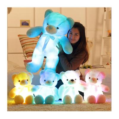 China Fasion Birthday Gifts Stuffed Animals Plush Toy Colorful Glowing Christmas Gift For Kids Rest Creative LED Light Teddy Bear for sale