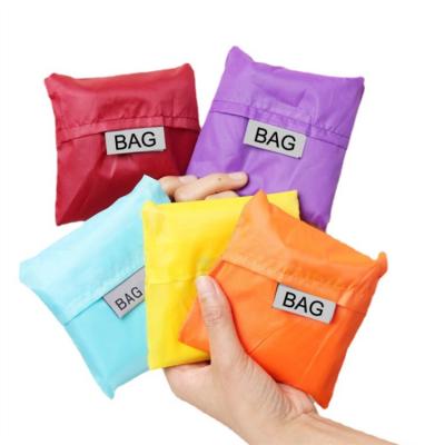 China Logo Shoulder Women Handbags Folding Reusable Eco-friendly Waterproof Shopping Bag Storage Pouch Backpacks for sale