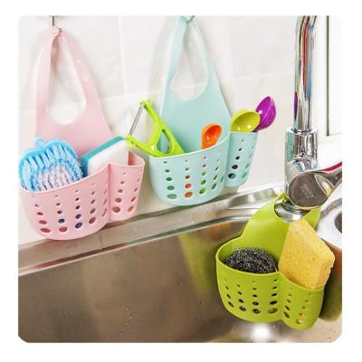 China Stored Sink Drain Rack Kitchen Accessories Wash Organizer Sink Storage Suction Cup Bathroom Rack Soap Sponge Drain Rack Sink Shelf for sale