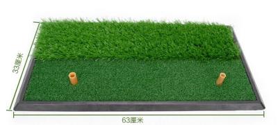 China Dual grass golf swing mat chipping pad mat indoor golf practice mat pad dual-use for sale