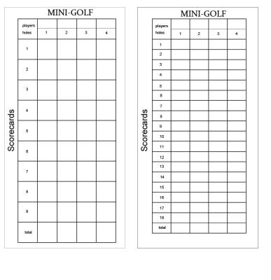 China golf scorer , golf scorers , scorecards with sheet , paper scorecards for sale