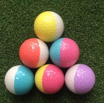 China crystal golf ball with two pieces , golf ball , putting practice ball for sale