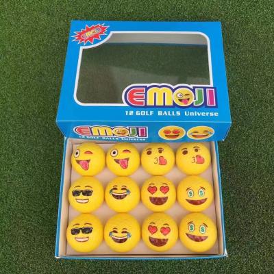 Chine balle de golf logo , balle emoji , balle de golf sourire , balle de golf cadeau , jolie balle de golf , nouveauté balle de golf à vendre