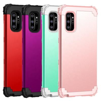 China 100% Eco-friendly Phone Case For Samsung Galaxy Note 10 Plus 3In1 Case Defender Case Heavy Duty Shockproof Full Body Protection Cover For Samsun Note 10 for sale