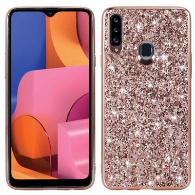 China 100% Free Shippings Eco-friendly Phone Case For Samsung A20s Case Luxury Glitter Bling Hybrid Cell Phone Case Protective Cover For Samsung A10s A30s A50s A70s for sale