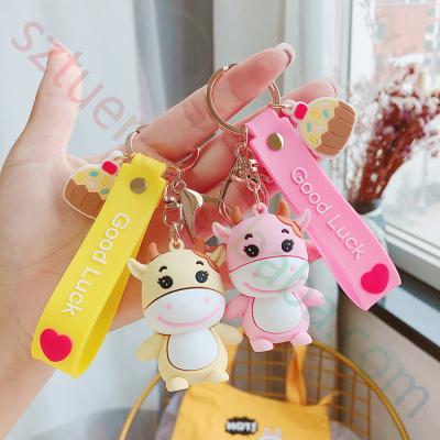 China #065 3D Rubber Cute Cartoon Valentines Day Gift Father's Day Birthday Gifts Key Chain Key Chain For Key And Bag for sale