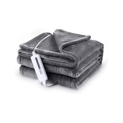 China XH Mult-purpose Thermal Soft Electric Heated Throw Folded Electric Flannel Blanket For Winter for sale