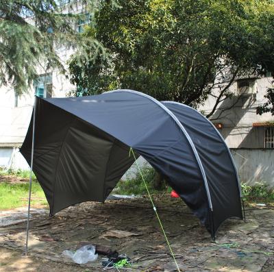 China Shell Tarp CZX-577 Black Shell Tarp, Roadhouse Tarp, Camping and Land Shelter Protects Against Rain and Sun, Camping Canopy, Shell Beach Tent for sale