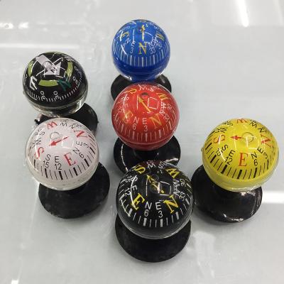 China Plastic Magnetic Colorful Car Vehicle Floating Ball Navigation Ball.CZX-354 Car Compass Ball With Sucker Adsorbed On Glass for sale