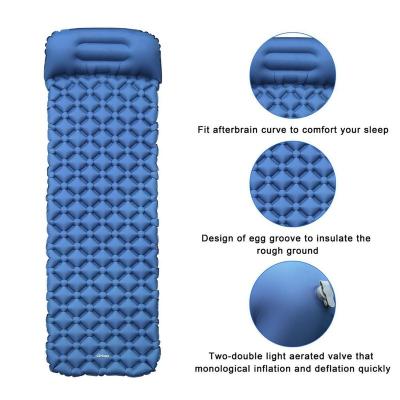 China Hot Selling Ultralight CZX-241 TPU Sleep Pad Sleep Pad, Ultra-Compact Inflatable Sleep Pad with Pillow, Ultralight Sleep Pad with Pillow for sale