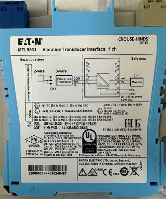 China CE 3.3mA MTL5531 Vibration Transducer Interface 2 Wire for sale