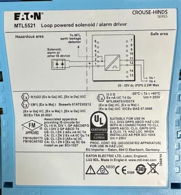 China MTL5521 MTLx521 SOLENOID ALARM DRIVER CE for sale