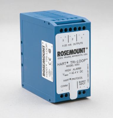 China 0.27lb Emerson Rosemount Transmitter 333 HART® Tri-Loop TM Conversor de sinal Hart Tri Loop 333u à venda