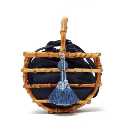 China Factory Eco-Friendly Women Bag Handmade Basket Nest Bag Large Hollow Tote Lantern Beach Bag for sale