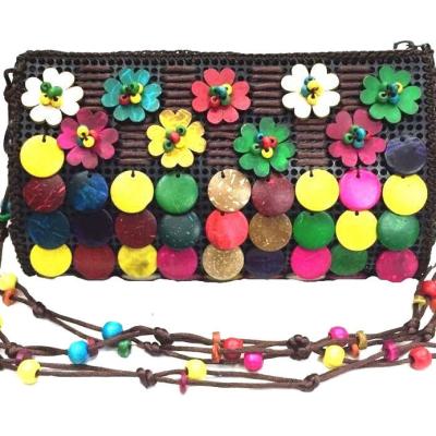 China Special Diagonal Special Diagonal Coconut Shell Bag Special Diagonal Coconut Shell Bag Mini Explosion Jianghu PP Promotion Beaded Handwoven Bag for sale