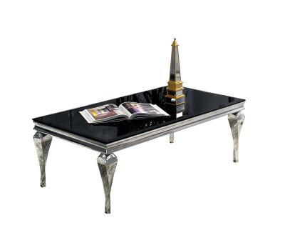 China MESA de acero small glass stainless home dining table top apartment simple dining table for sale