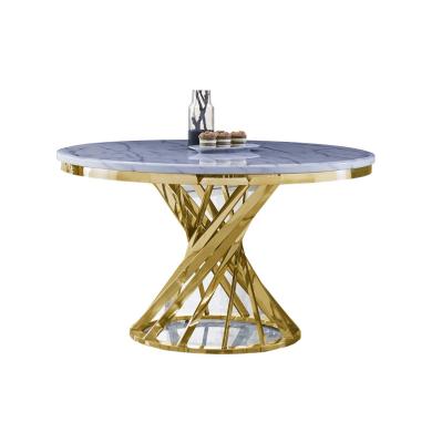 China comedor mesa acero glass top dining table stainless gold home dining table for sale