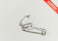 中国 Hot sell badge base crimp safety pin 販売のため