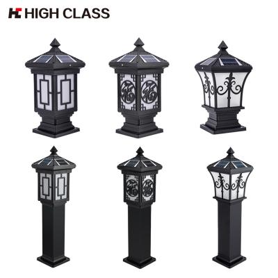 China TOP QUALITY Wholesale Classic Lawn Bollard Pathway Industry Yard Waterproof Outdoor Solar Pillar Light for sale