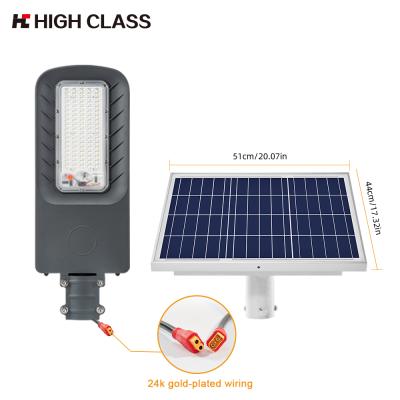 China HIGH QUALITY ROAD Lumen High Power 100W 200W 300W 400W Intelligent Remote Control Solar Street Light Battery for sale