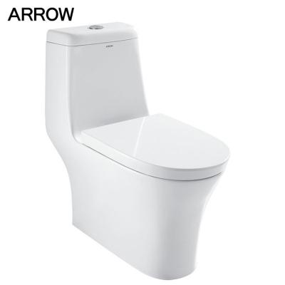 China Ceramic Double Flush Siphonic Sanitary Ware Bathroom One Piece Toilet For Sale for sale