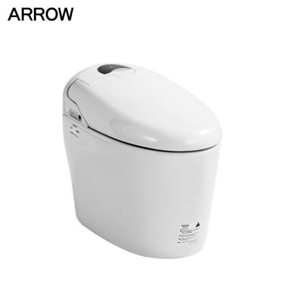 China Luxury Smart Toilet Hotel Design Automatic Operation Bathroom Electric One Piece Intelligent Toilet for sale