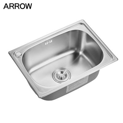 China Without faucet offer hot kitchen sink / European steel kichen sink for sale