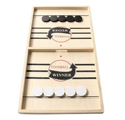 China Big Sling Wooden Game Hockey Table Game Natural Material Puck Game Foosball Winner Board for sale