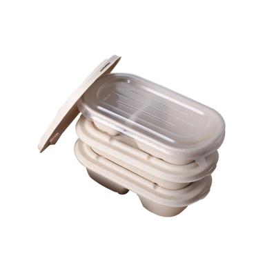 China Biodegradable Food Container Wholesale Disposable Paper Lunch Box Eco Friendly Disposable Food Packaging Tableware Sets OEM ODM >10 Party for sale