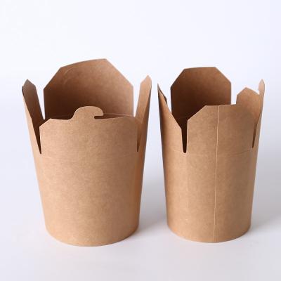 China Hot Disposable Food Grade Paper Box Instant Noodle Package Bowl Disposable Hot Cheap Cup For Take Out for sale