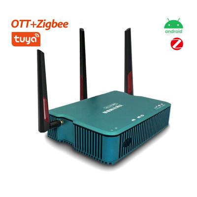 China House Security Control Android 9 Box s905x2 Tuya TV Box Zigbee Android 9 Network Player Aluminum Alloy Shell Smart Home for sale