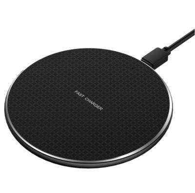 China Direct Factory Direct Smart Phone 5v 2a Radio Fast Charging Qi Wireless Fast Charger Round Pad For Apple for sale