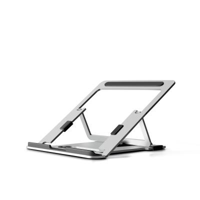 China UPERGO Aluminum alloy+silicone MOI Folding Portable Ergonomic Angle Stand Adjustable Height Laptop Notebook Stand for sale