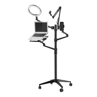 China UPERGO Adjustable Tempurate Notebook Color Combination Net Celebrity Mobile Phone Live Broadcast Work Bracket Fill Lifting Light for sale