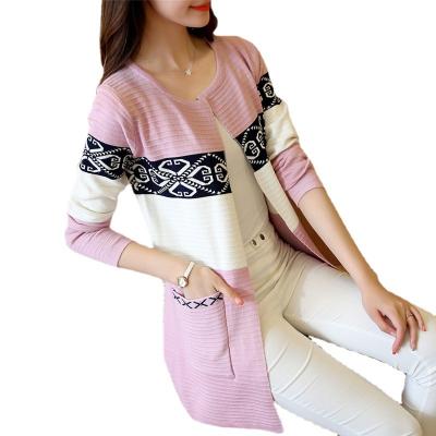 China Wholesale Korean Custom Retro Breathable Clothes Autumn Colorful Coat Winter Fashion Jacket Long Sleeve Women Warm Knitted Sweater Cardigan for sale