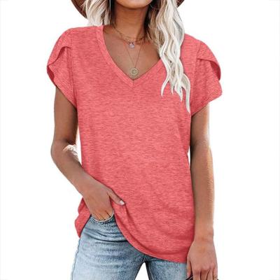 China Anti-Wrinkle 2022 Summer Tops Shirts O Neck T-shirt Women Short Sleeve Oversized Stripe Casual T-shirt Tees Cotton Tee Shirt Clothing for sale