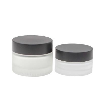 China Skin Care Cream 50ml 2oz Luxury Custom Cosmetic Glass Cream Jar for sale