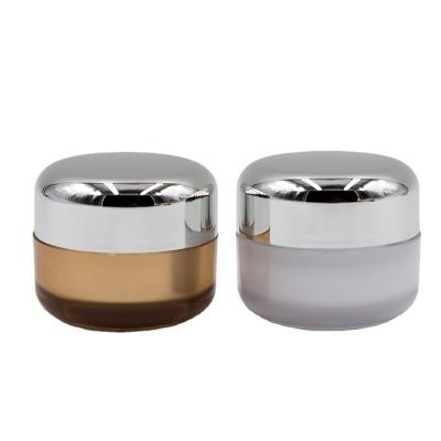 China Mini Lip Care Products 15g Round Empty Light Gold Custom Lip Scrub Mask Balm 10g Containers for sale