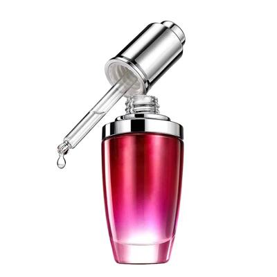 China Personal Care 30ml 1 oz Rose Serum Glass Cosmetic Dropper Bottle for sale