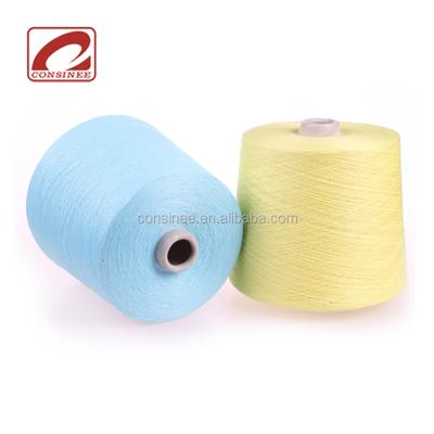 China Anti-pilling cotton silk cashmere blend yarn for machine knitting large quantity stock yarn supply for sale