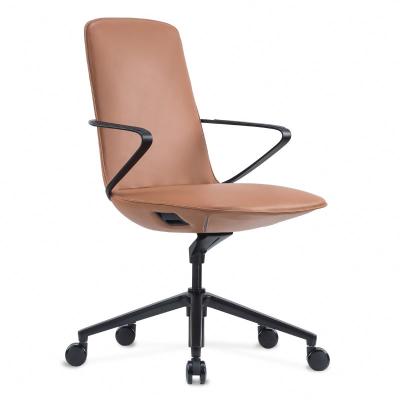 China (Height) China Manufacture Adjustable Home Office Chairs Mid Back Leather Chair GT Chair for sale