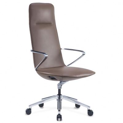 China China Wholesale High Back Modern Comfortable PU Leather Adjustable Arm Swivel (Height) Executive Chair For Office Furniture for sale