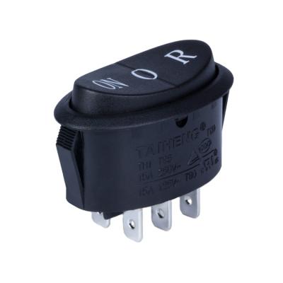 China Equipment Best Quality Boat Electrical Switch Panel , 6 Pin Rocker 3 Way Switch for sale